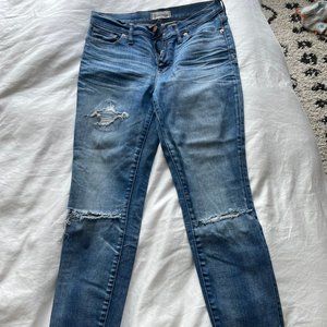 Madewell High Riser Skinny Jeans w/Rips